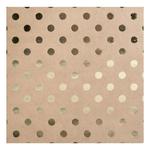 Dots Kraft With Foil Cardstock - Bazzill