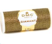 Gold & Black - DMC Diamant Metallic Thread 38.2yd