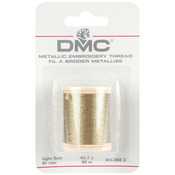Light Gold - DMC Metallic Embroidery Thread 43.7yd