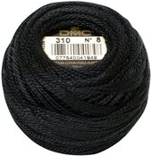 Black - Pearl Cotton Ball Size 5 53yd