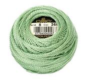DMC 368 Light Pistachio Green - Pearl Cotton Ball Size 8 87yd