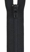 Black - All-Purpose Plastic Zipper 14"