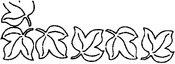 3" Leaf 6"X18" - Quilt Stencils By Bobbie Smith