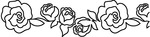 Roses 4"X15" - Quilt Stencils