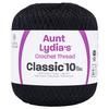Black - Aunt Lydia's Classic Crochet Thread Size 10