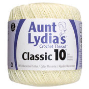 Cream - Aunt Lydia's Classic Crochet Thread Size 10