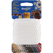Iridescent White - Needloft Novelty Craft Cord 20yd
