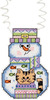 3"X2.25" 14 Count - Holiday Wizzers Snowman With Cat Counted Cross Stitch Kit