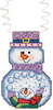 3"X2.25" 14 Count - Holiday Wizzers Snowman With Snowballs Counted Cross Stitch