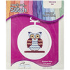 2.5" Round 18 Count - Owl Mini Counted Cross Stitch Kit