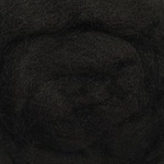 Black - Wool Roving 12" .22oz