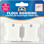 28/Pkg - Plastic Floss Bobbins