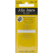 Size 10 6/Pkg - Bead Embroidery Hand Needles