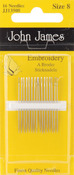 Size 8 16/Pkg - Embroidery Hand Needles