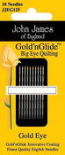 Size 11 10/Pkg - Gold'n Glide Big Eye Quilting Needles