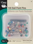 Size 20 100/Pkg - Color Ball Point Pins