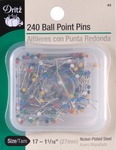 Size 17 240/Pkg - Color Ball Point Pins