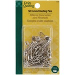 Size 1 50/Pkg - Dritz Quilting Steel Curved Basting Pins