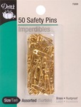 Sizes 00 & 0 50/Pkg - Safety Pins