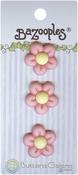 Pink Flowers - BaZooples Buttons
