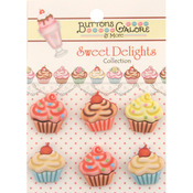 Cupcakes - Sweet Delights Buttons