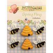 Busy Bees - Spring Fling Buttons