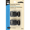 Black - Parachute Buckle For 5/8" Strap 2/Pkg