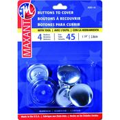 Size 45 1-1/8" 4/Pkg - Cover Button Kit