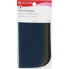 Dark Assortment - Iron-On Patches 5"X5" 4/Pkg