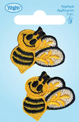 Bumblebees - Wrights Iron-On Appliques 2/Pkg