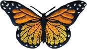 Monarch Butterfly - Wrights Iron-On Applique
