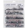 Cityscapes - Tim Holtz Cling Rubber Stamp Set