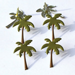 Palm Trees #2 - Eyelet Outlet Shape Brads 12/Pkg