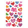 Hearts - Laser Embossed Stickers 5.5"X8.25" Sheet