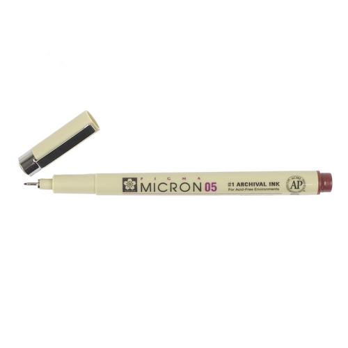 Black - Pigma Micron Pens 05 .45mm 6/Pkg - Sakura