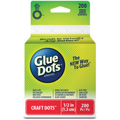 200 Clear Dots - Glue Dots .5" Craft Dot Roll
