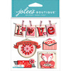Valentine Words - Jolee's Boutique Dimensional Stickers