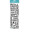 Laugh & Love Black Glitter Words - Jolee's Boutique Stickers