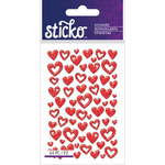Red Hearts - Sticko Valentine's Day Stickers