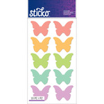 Bright Butterfly Label Stickers - Sticko Stickers