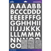 White Futura Bold Large Sticko Alphabet Stickers