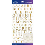 Gold Foil Goudy Small - Sticko Alphabet Stickers