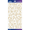 Gold Glitter Script Small - Sticko Alphabet Stickers