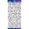 Black Glitter Script Small - Sticko Alphabet Stickers