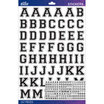 Black Varsity Large - Sticko Alphabet Stickers