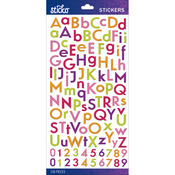 Bright Multi Glitter Combo Small - Sticko Alphabet Stickers
