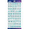Teal Glitter Carnival Small - Sticko Alphabet Stickers