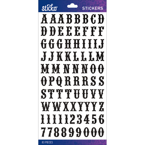 Sticko Stickers > Multi Metallic Funhouse Small - Sticko Alphabet Stickers:  A Cherry On Top