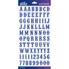 Blue Glitter Carnival Small - Sticko Alphabet Stickers