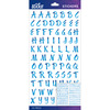 Blue Brush Small Sticko Alphabet Stickers